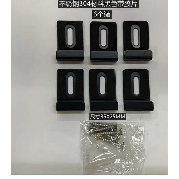 Masteelf 6pcs Stainless Steel Mirror Clips Wall Mounting Heavy Duty Mirror Holder Clips with Screws Frameless Mirror Mounting Hardware for Wall Tile