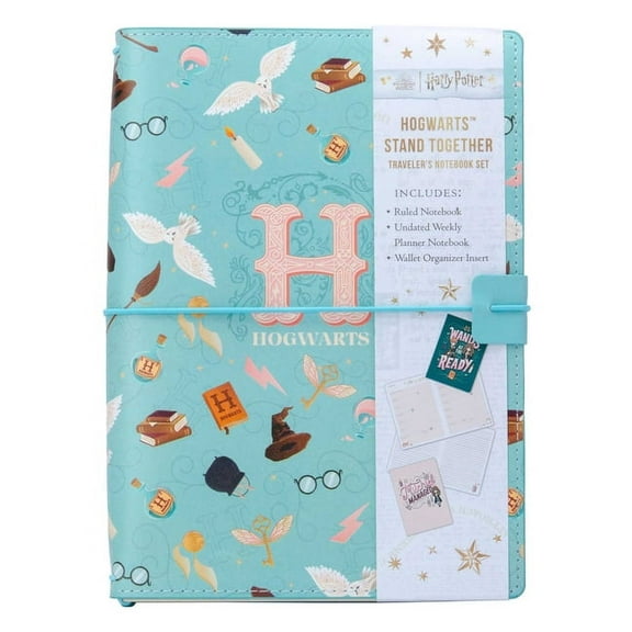Harry Potter Harry Potter: Hogwarts Stand Together Traveler's Notebook Set: (Refillable Notebook), (Hardcover)
