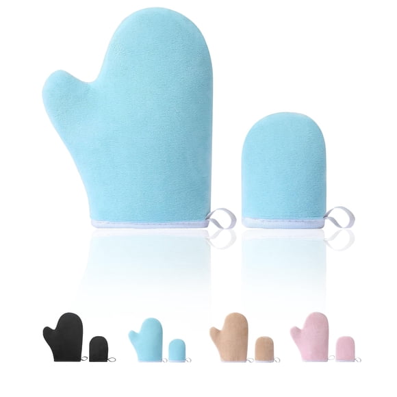 Set de Manoplas para Bronceado Slick Solutions Guantes Azul para Autobronceador