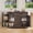 Brown, variant on 42’’ Coffee Bar Cabinet and Coffee Station, Noelse Sideboard Buffet with Storage Drawers, Small Pantry with Door Shelves for Kitchen Living Room, White