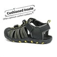 thumbnail image 6 of Dream Pairs Unisex Boys Girls Closed-Toe Outdoor Summer Sport Athletic Sandals Toddler/Little Kid/Big Kid 181105K BLACK/GREY/YELLOW Size 10, 6 of 7