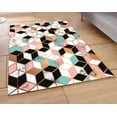 thumbnail image 3 of Modern 3D Colorful Area Rugs - Geometric Cube Rug,Ultra Thin Stain Resistant Anti Slip Backing Rugs for Living Room,Bedroom, Home Decor Area Rug 4x6ft, 3 of 6