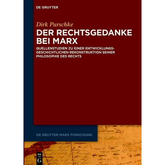 de Gruyter Marx Forschung Der Rechtsgedanke bei Marx, Book 2, (Paperback)