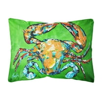 Carolines Treasures MW1154PW1216 Wide Load Crab Canvas Fabric Decorative Pillow 12H x16W multicolor