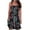 Black, variant on Women's Bohemian Sleeveless Dress Floral Strapless Elastic Summer Dresses
