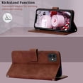 thumbnail image 4 of 12 Mini Phone Case,for iPhone 12 Mini Wallet Case,[Kickstand][Wrist Strap][Card Holder Slots] TPU Interior Protective for iPhone 12 Mini Case,PU Leather Folio Flip Cover for iPhone 12 Mini (Brown), 4 of 14