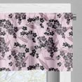 thumbnail image 5 of Ambesonne Flower Valance & Curtain, Abstract Forget Me Not, 55"x30", Pale Pink Black Taupe, 5 of 7