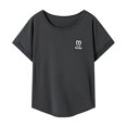 thumbnail image 2 of Camiseta para mujer Yuyangstore Ropa de verano simple con cuello redondo XL, 2 of 7