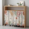 thumbnail image 5 of Colorful Leaves Fall Cabinet Dishwasher Hidden Curtains, Privacy Closet Door Curtain, Autumn Botanical Vintage Farmhouse Adhesive Dust Proof Under Sink Skirt for Bathroom Kitchen 35"x35", 5 of 8