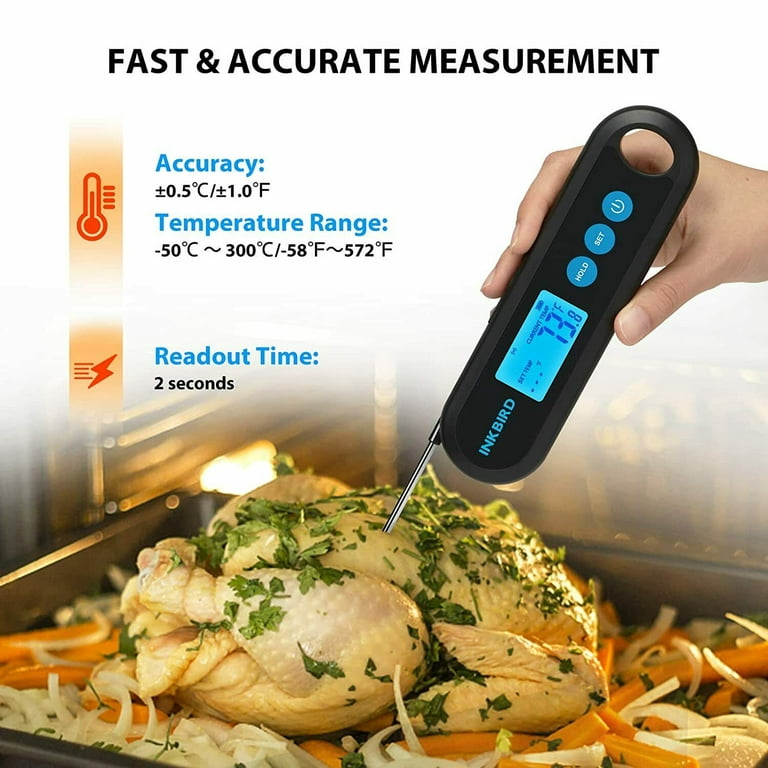 Bluetooth Instant Read Meat Thermometer Cooking Rechargeable External  Probes BBQ