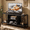 55"/Black, variant on Aiho 59.8 "L TV Stand for TVs up to 65", 65 inch TV stand with Storage Shelves for Living Room - Rustic Brown