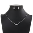 thumbnail image 6 of Faty-T Silver Crystal Bridal Wedding Jewelry Set Rhinestone Necklace Earrings Sets Prom Formal Costume Jewelry for Women and Brides, 6 of 6