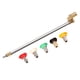 thumbnail image 1 of Pressure Washer Wand with Adjustable Angle Nozzle, 16 in ch 180 Degree with 5 Angles Quick Connect Pivot Adapter Coupler and Tips, 1/4Inch Quick Conne, 1 of 5