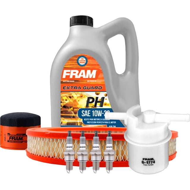 Kit De Afinación Con Aceite Mineral 10W30, Bujías Iridio, Filtro De Aire, Filtro De Aceite Y Filtro De Combustible 8 Piezas Compatible con Honda Civic L4 1.3L 1985
