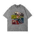 thumbnail image 2 of Gachiakuta Anime T-Shirt Retro Washed Design Printed Round Neck Short Sleeve Top, 2 of 6