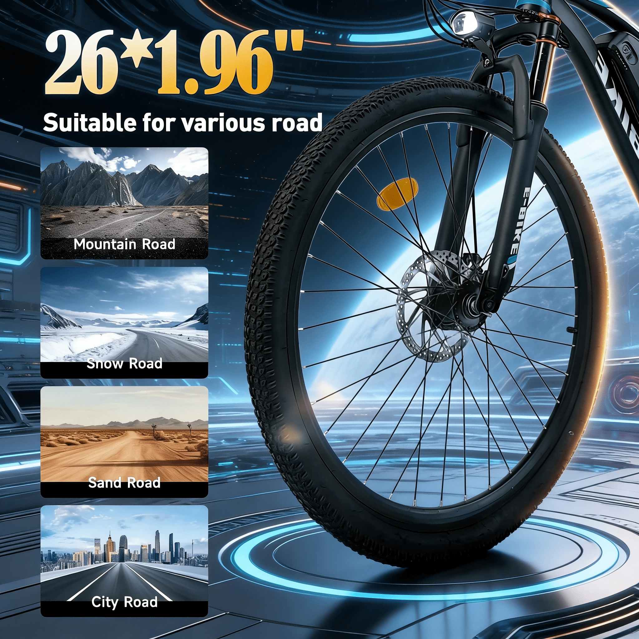 SHCNTEKU 26Inch 45Miles 25MPH 7 Speed Commuting Ebike 750W Motor E Mountain Bike with 36V 432Wh Removable battery Electric bicycles for Adults Teens, UL 2849