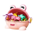thumbnail image 1 of Divertidos juguetes de rana que rebota, colores surtidos, ranas saltadoras de Pascua, ranas de juguete saltadoras para rellenos de bolsas de regalos, Rosa, 1 of 8