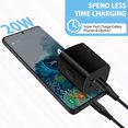 thumbnail image 5 of USB C Block,USB C Charger Block FiveBox 20W PD Android Type C Charger Block,iPhone Charger,QC3.0 Dual USB C Wall Charger Plug Power Adapter USB C Brick Fast Charging Block Type C Block,Dark Black, 5 of 7