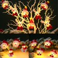 thumbnail image 5 of Guirnalda de luces navideñas de Papá Noel, colgante para árbol de Navidad, decoración navideña para el hogar, regalo de Navidad 2024, Año Nuevo 2025, 5 of 5