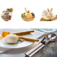 thumbnail image 3 of Cuchara para helado - Cuchara para helado reutilizable de 2 piezas Cuchara para helado de acero inoxidable 304 con, 3 of 5