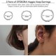 thumbnail image 3 of 3 pares de aretes de aro pequeños para cartílago para mujeres y hombres, aretes Huggie de plata de ley hipoalergénicos, plata de 8/10/12 mm-8/10/12 mm -, 3 of 5