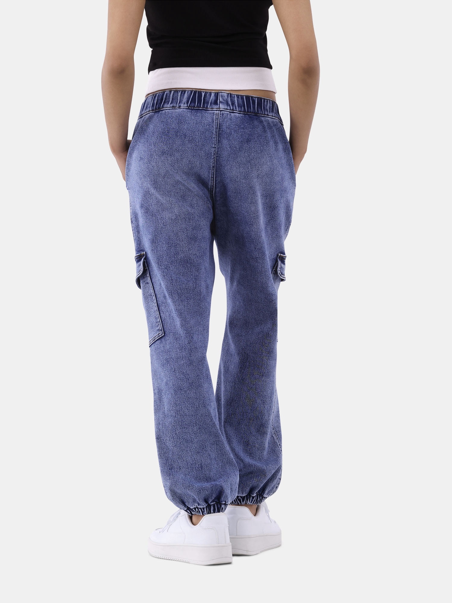 No Boundaries Utility Jogger Pants, 27" Inseam, Women's