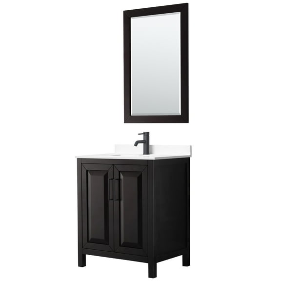 Wyndham Collection Wcv252530s-Vca-M24 Daria 30" Free Standing Single Basin Vanity Set -