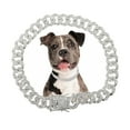 thumbnail image 1 of Collar para Perros de Eslabón Cubano de Rhinestone Duradero de Unique Bargains 16" Tono Plateado, 1 of 7