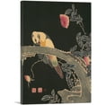 thumbnail image 1 of ARTCANVAS Parrot on the Branch of a Flowering Rose Bush Canvas Art Print by Jakuchu Ito - Size: 26" x 18" (1.50" Deep), 1 of 9