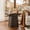 Espresso, variant on Finmind Solid End Table, 23.6" Wood Side Table with Trapezoid Base for Small Spaces, Living Room, Easy Assembly, Espresso
