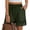 Army Green(NEW&HOT), variant on ZHYou No Boundarie Women's Shorts with Lace Trim High Waist Tassel Hem Linen Elastic Waist Baggy Pull On Casual Summer Shorts with Pockets Army Green Size M