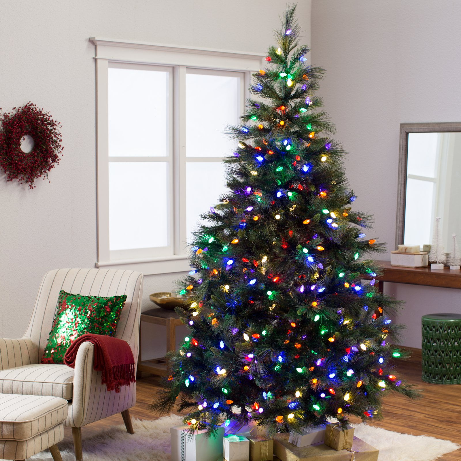 7.5.ft Pre-lit Norway Pine Christmas Tree by Vickerman