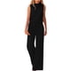 thumbnail image 1 of Gibobby Mono Corto Informal Mono suelto sin mangas de color sólido a la moda para mujer(Negro， XL), 1 of 3