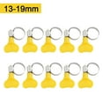 thumbnail image 2 of Chendee 10 Pcs 10-38Mm Poignée en Plastique Jaune Réglable Pince à Tuyau 13-19Mm, 2 of 8