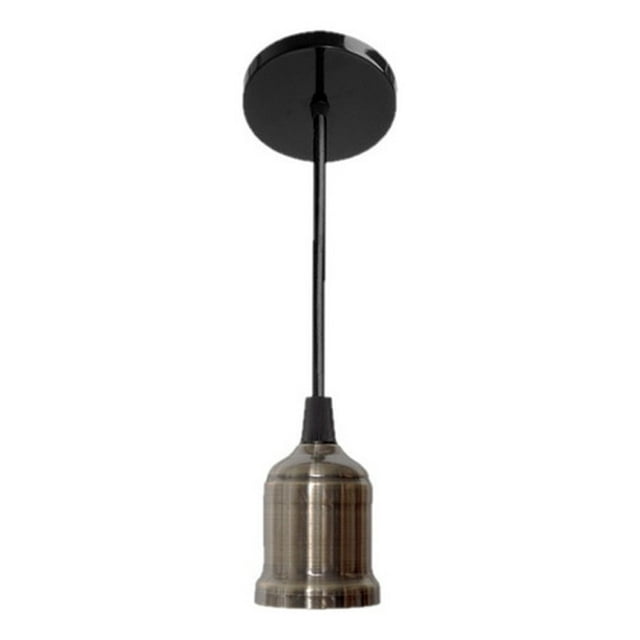 Lámpara Luminario Colgante Interior Copo Socket Acero Maxxi