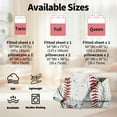 thumbnail image 7 of WASFDN Baseball Sheet Set Sports Theme Bedding Set for Kids 3D Baseball Pattern Bed Sheets Baseball Games Bed Sheet Set Room Decor,Twin Size,Baseball B, 7 of 7