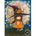 thumbnail image 1 of Bruja de Halloween 5D DIY AB taladros pintura de diamantes chica de dibujos animados fantasía calabaza punto de cruz bordado imagen mosaico decoración del hogar, 1 of 4