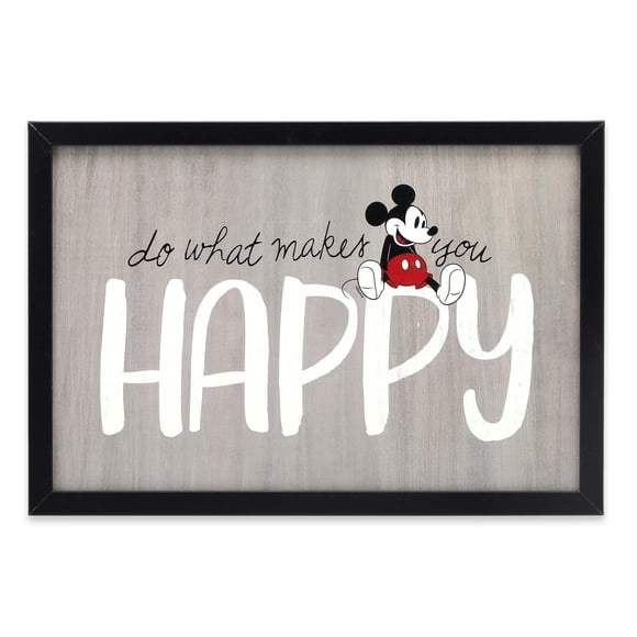 Marco de madera de Mickey Mouse de Disney de Open Road Brands para decoración de pared