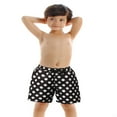 thumbnail image 2 of Parent-child Swim Trunks Quick Dry Swim Shorts Polka Dot/ Plant Print Bathing Suits with Pockets, 2 of 8