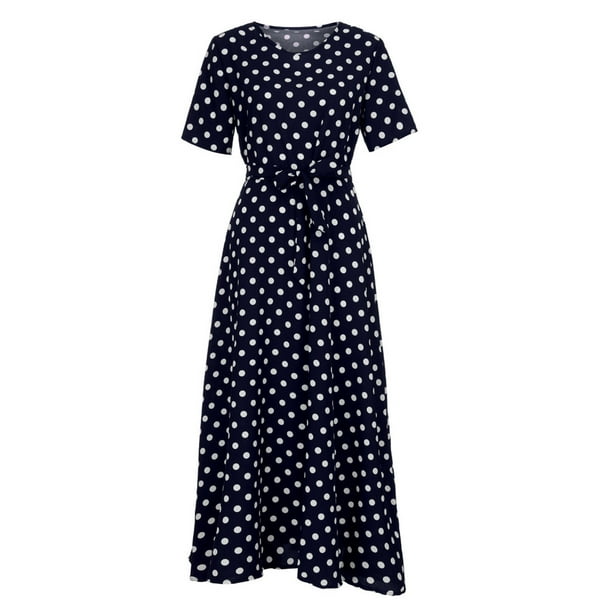 Okinawa Prefecture Red Polka Dot Wrap Dress Buy DressBerry Blue Polka Dot  Print V-Neck Short