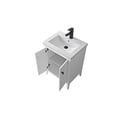 thumbnail image 2 of Vanity Art 24" Double Door Bathroom Vanity with Sink, Freestanding Storage Cabinet with Ceramic Top, and Removable Shelve, 2 of 8