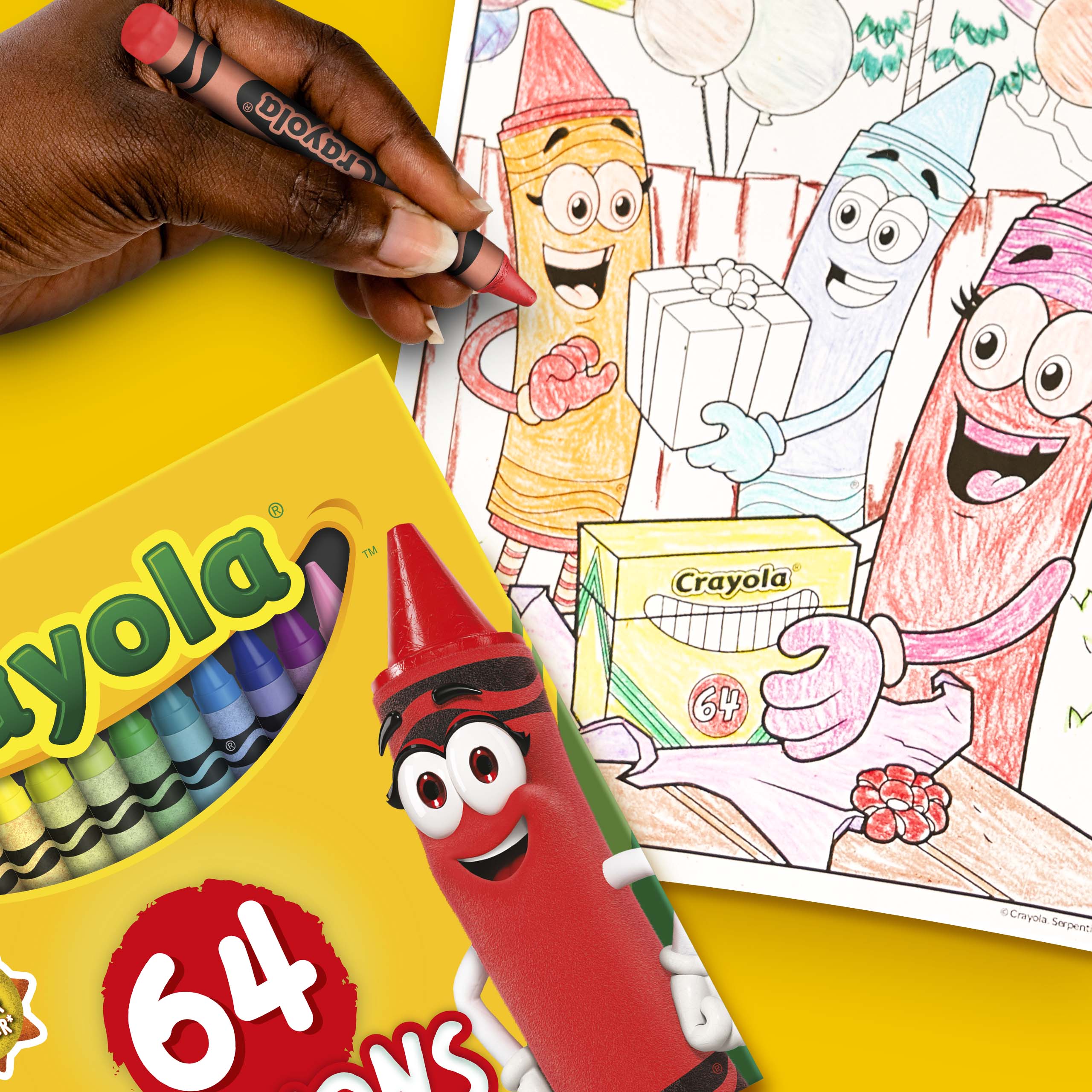Crayola Crayons, 64 Ct, Back to School Supplies for Kids, Teacher Supplies, Gift - image 7 of 10