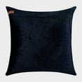 thumbnail image 2 of The HomeCentric Toss Pillow Covers, Pack of 2, 12x12 Inches Square Decorative Throw Pillow Cover Navy Blue Velvet Pillow Cover With Crystal Embroidery Easter - Crystal Gush, 2 of 5