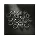 thumbnail image 3 of Personalidad Calado Obsidiana Gótico Anillo Set Dorado/Plata, 3 of 6