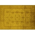 thumbnail image 1 of Ahgly Company Machine Washable Indoor Rectangle Oriental Yellow Industrial Area Rugs, 4' x 6', 1 of 4