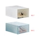 thumbnail image 2 of Wosthever Organizador de zapatos Caja de zapatos de almacenamiento apilable Contenedor de zapatos para hombres y mujeres Estante de armario transparente Almacenamiento y organización del hogar blanco Wosthever HA0968-01B, 2 of 6
