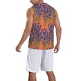 thumbnail image 2 of Sikiie Lavender Flowers Basketball Jersey Reversible Men's Mesh Athletic Sports Shirts Training Practice S-4XLX-Large, 2 of 6