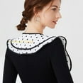 thumbnail image 6 of LoudSung Fake Collar Shawl Detachable Blouse False Collar Cape Collar Wrap Multiple Styles Top Elegant for Women Girls, 6 of 7