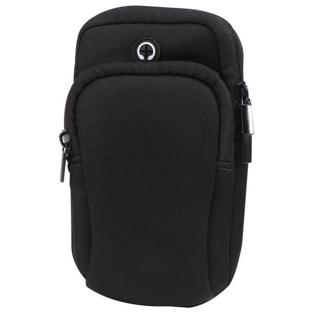 Brazalete deportivo Ejercicio Entrenamiento Correr Bolsillos dobles Universal Smartphone Bolsa impermeable para brazo con orificio para auriculares para iPhone X 8 7 6S Galaxy S9 Plus S9 S8 S7 Edge