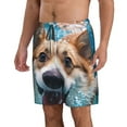 thumbnail image 2 of Fotbe Sea Swimming Corgi Trajes de Baño Estampados para Hombre, Shorts de Verano de Secado Rápido, Ropa de Playa, Bañadores-Medium, 2 of 6